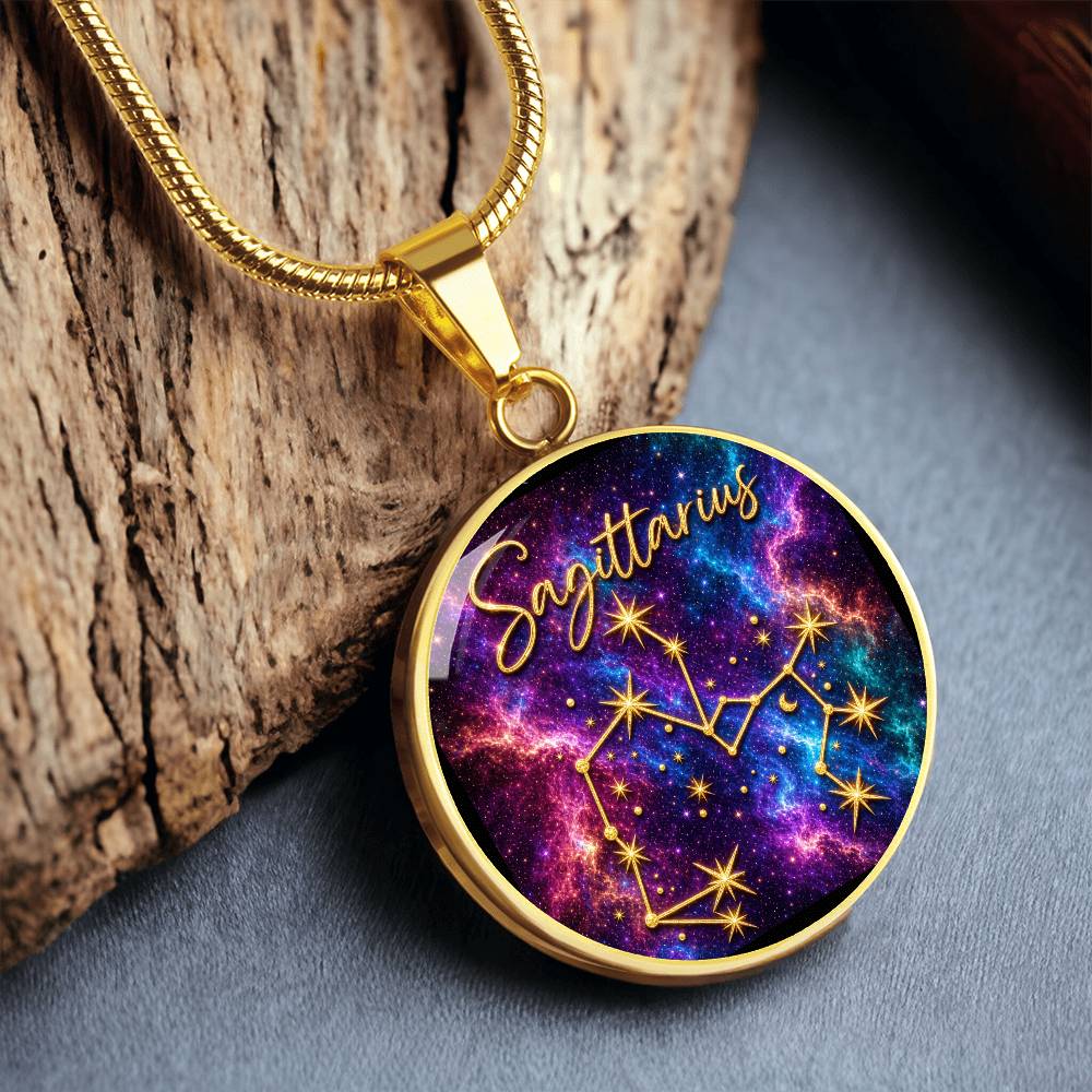 Constellation Astrology Birth Sign Pendant Necklace: Sagittarius