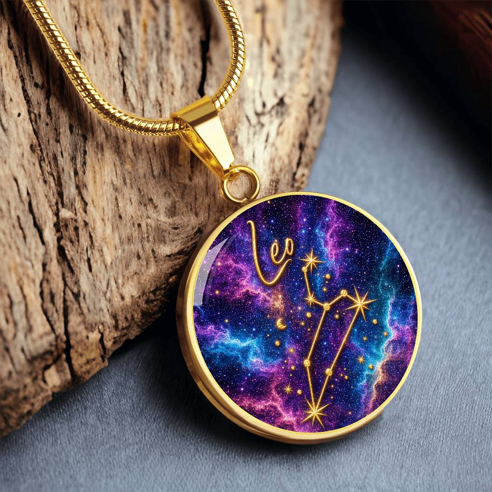 Constellation Astrology Birth Sign Pendant Necklace: Leo