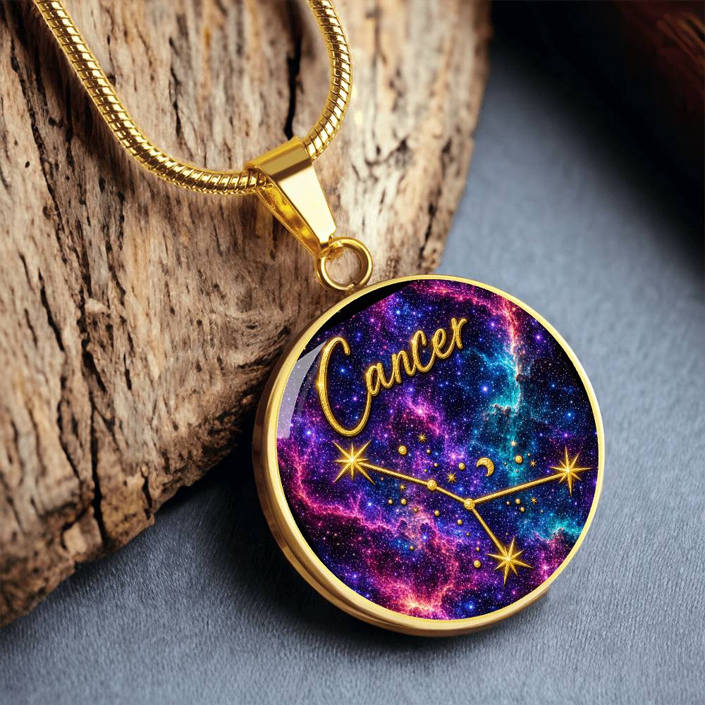 Constellation Astrology Birth Sign Pendant Necklace: Cancer