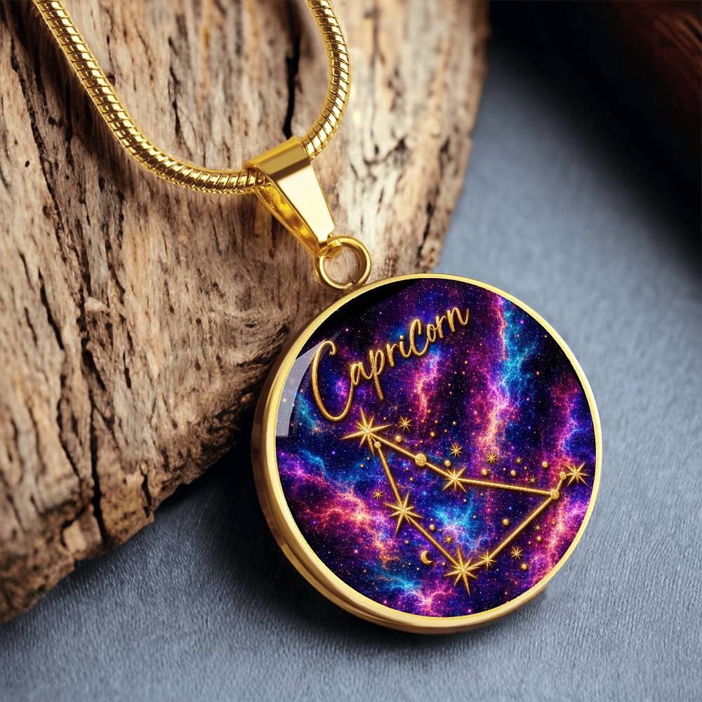 Constellation Astrology Birth Sign Pendant Necklace: Capricorn