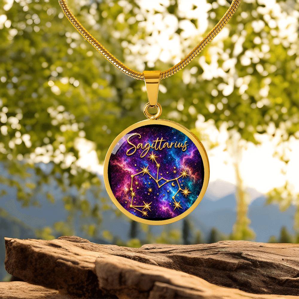 Constellation Astrology Birth Sign Pendant Necklace: Sagittarius