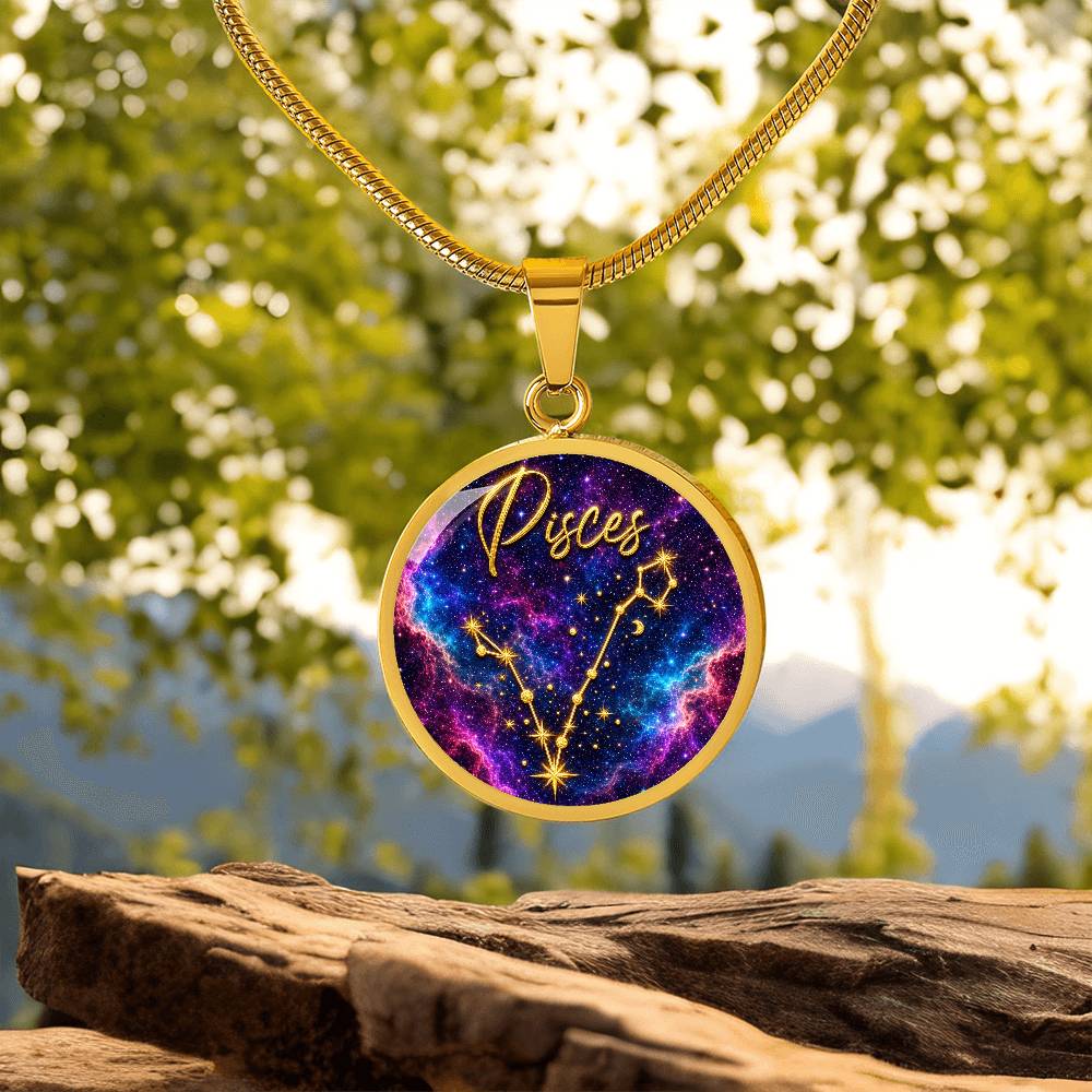 Constellation Astrology Birth Sign Pendant Necklace: Pisces