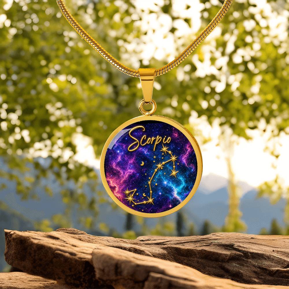 Constellation Astrology Birth Sign Pendant Necklace: Scorpio