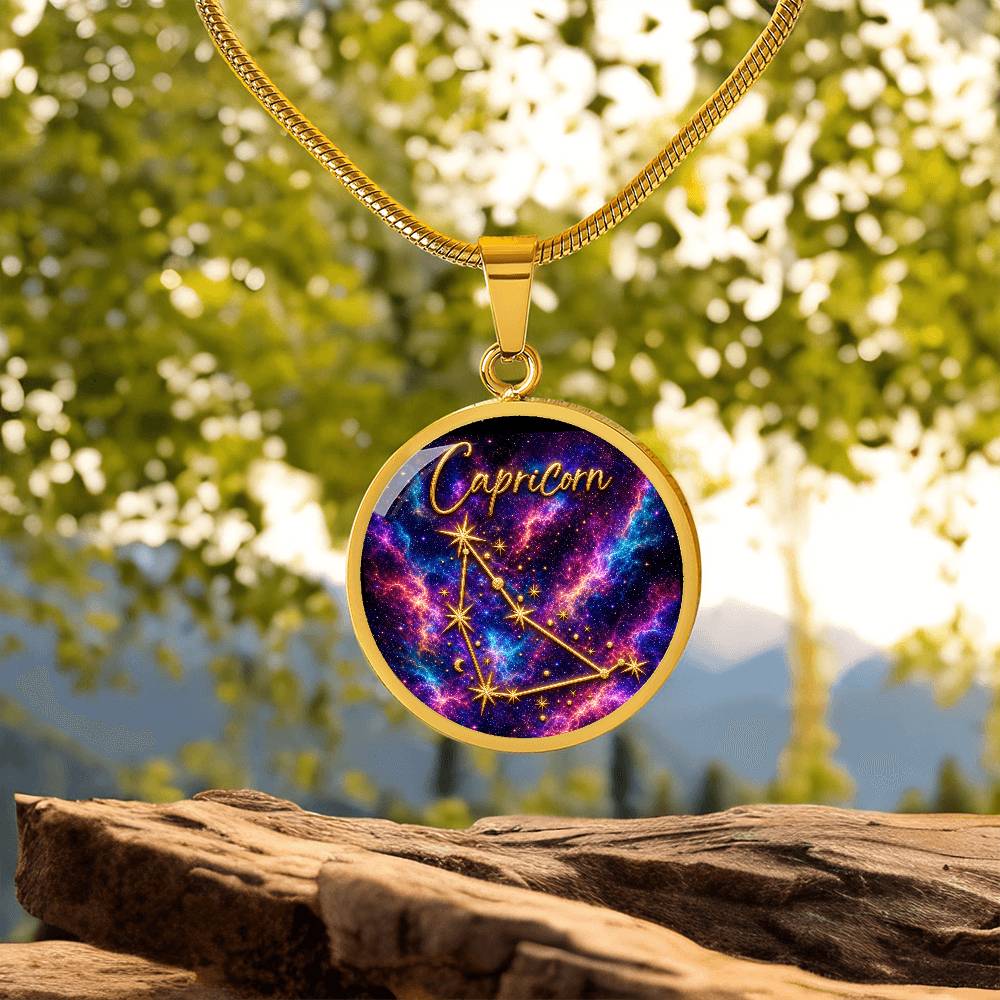 Constellation Astrology Birth Sign Pendant Necklace: Capricorn