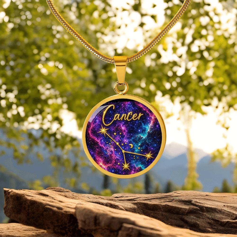 Constellation Astrology Birth Sign Pendant Necklace: Cancer