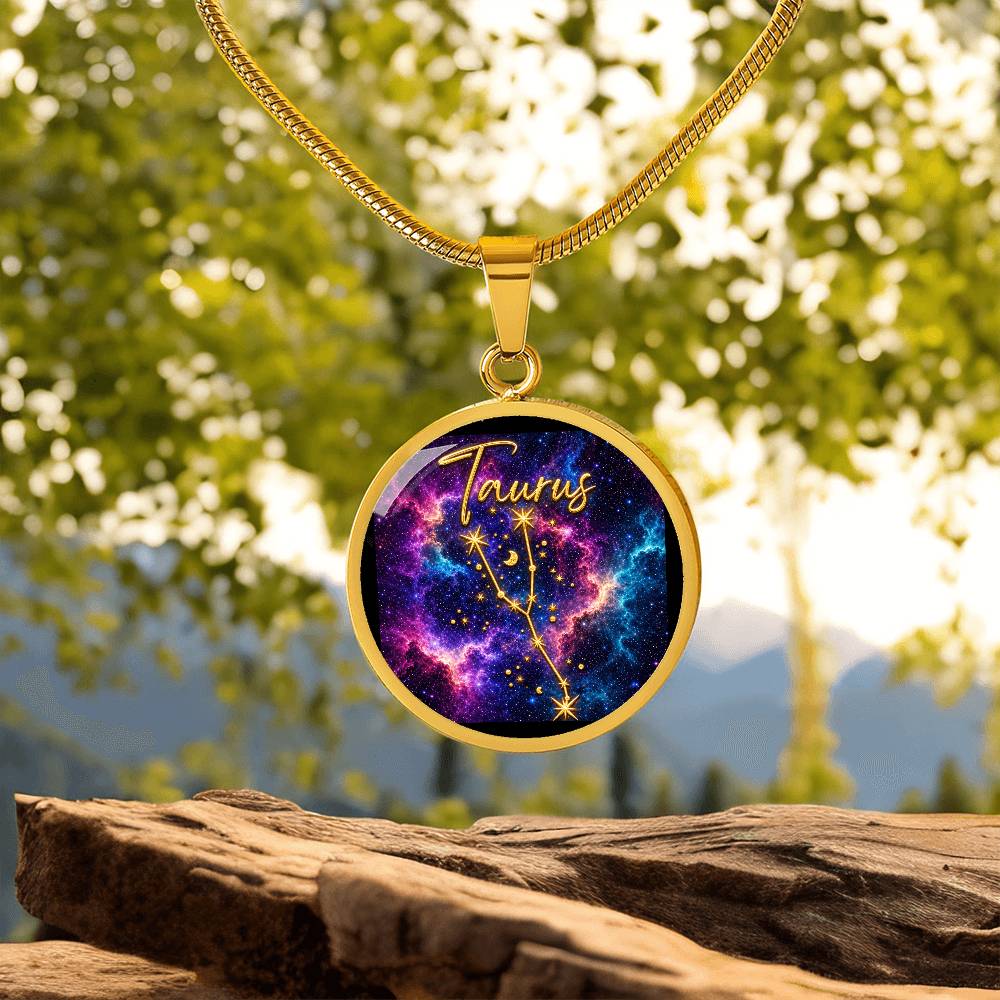 Constellation Astrology Birth Sign Pendant Necklace: Taurus