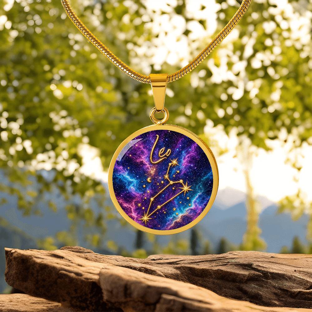 Constellation Astrology Birth Sign Pendant Necklace: Leo
