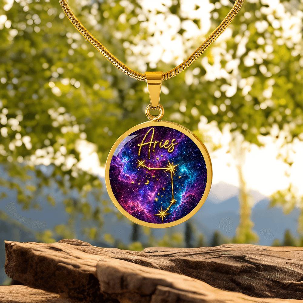 Constellation Astrology Birth Sign Pendant Necklace: Aries