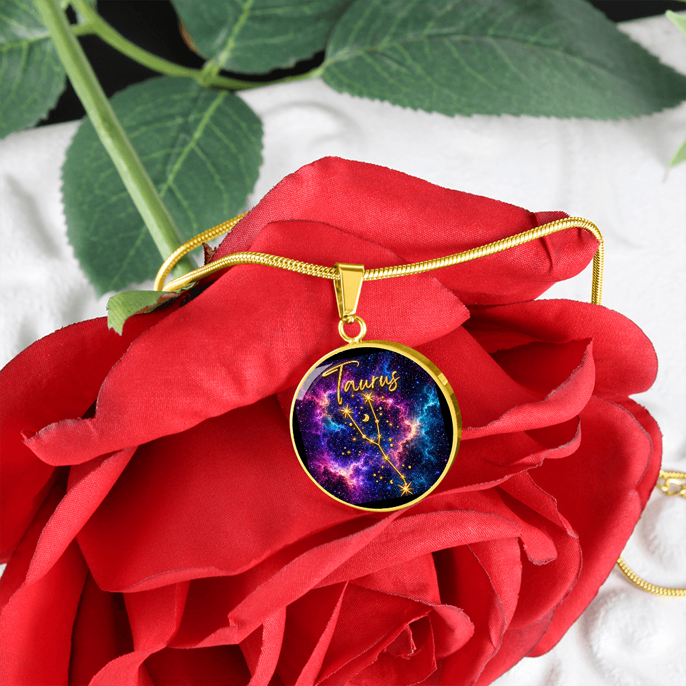 Constellation Astrology Birth Sign Pendant Necklace: Taurus