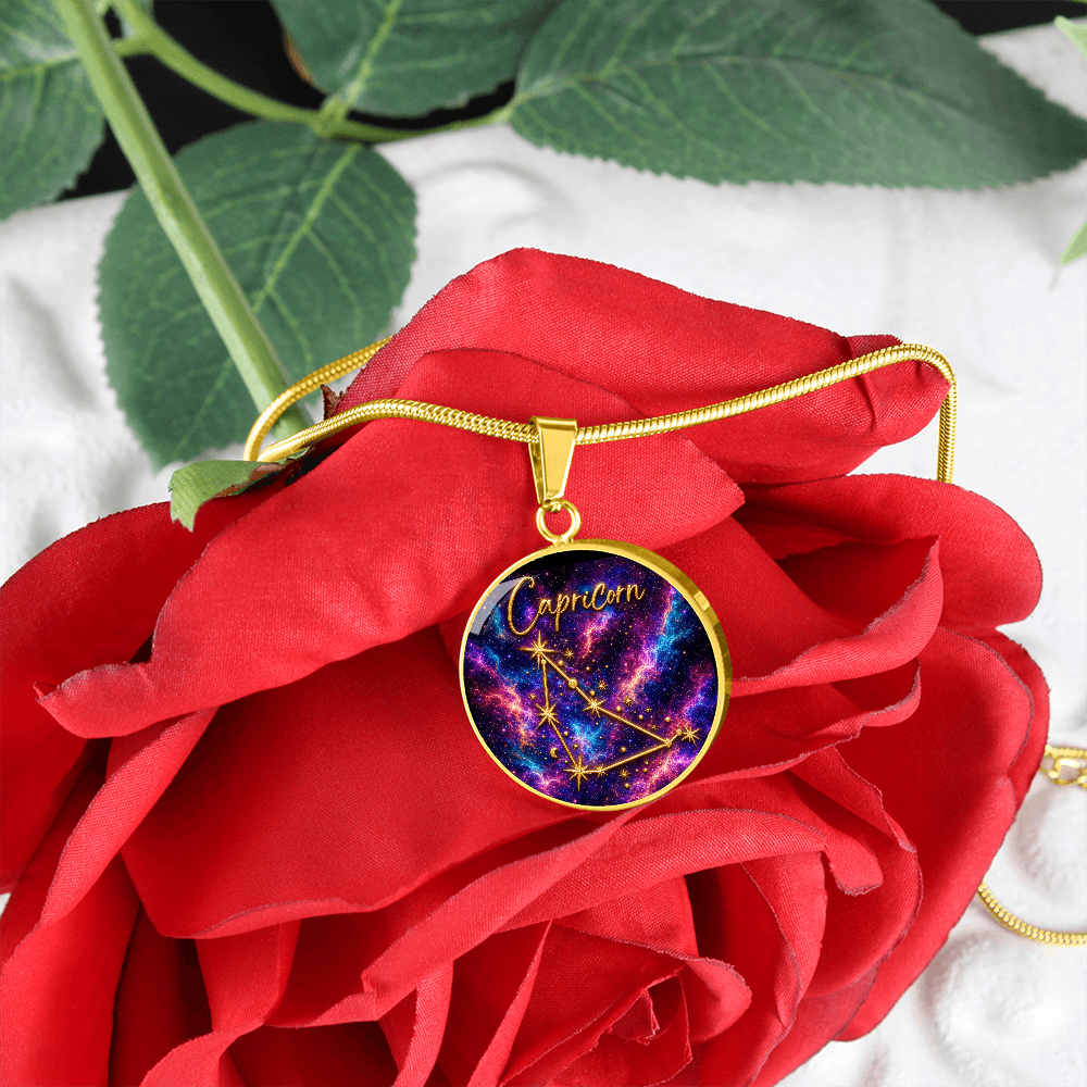 Constellation Astrology Birth Sign Pendant Necklace: Capricorn