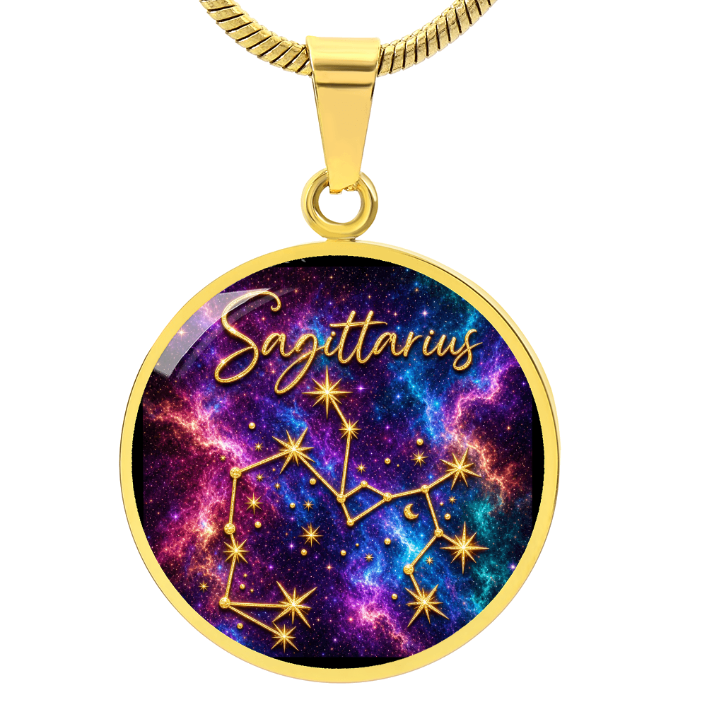 Constellation Astrology Birth Sign Pendant Necklace: Sagittarius