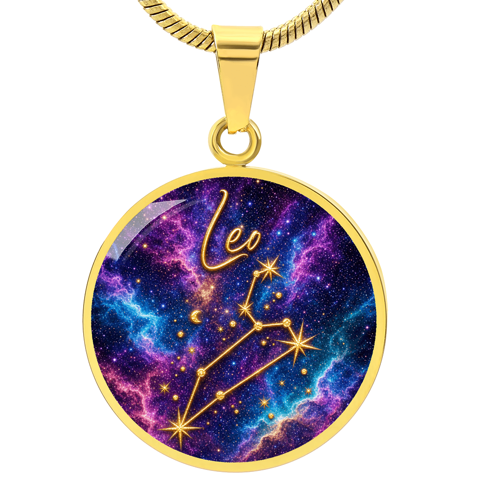 Constellation Astrology Birth Sign Pendant Necklace: Leo