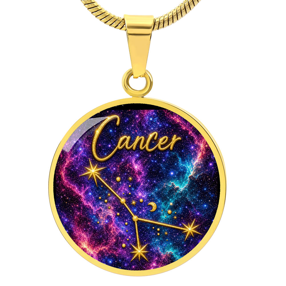 Constellation Astrology Birth Sign Pendant Necklace: Cancer