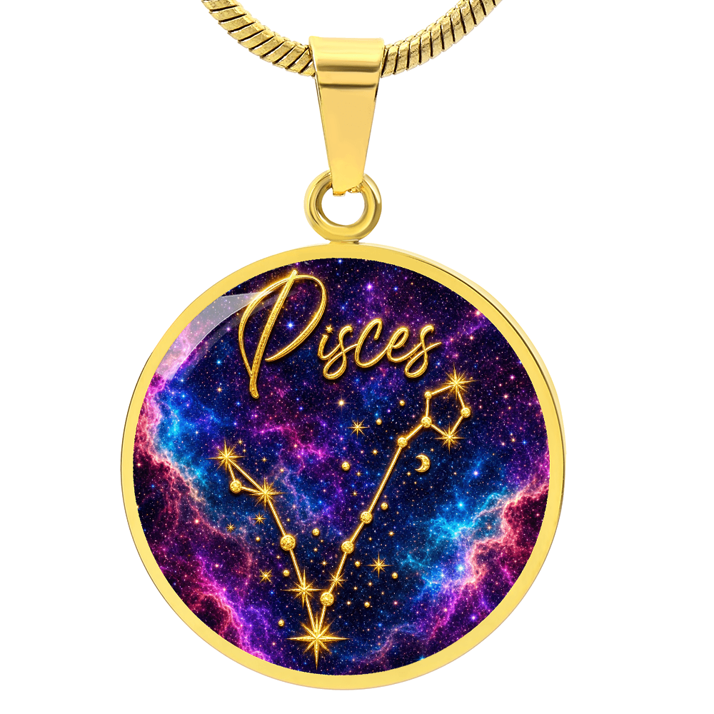 Constellation Astrology Birth Sign Pendant Necklace: Pisces