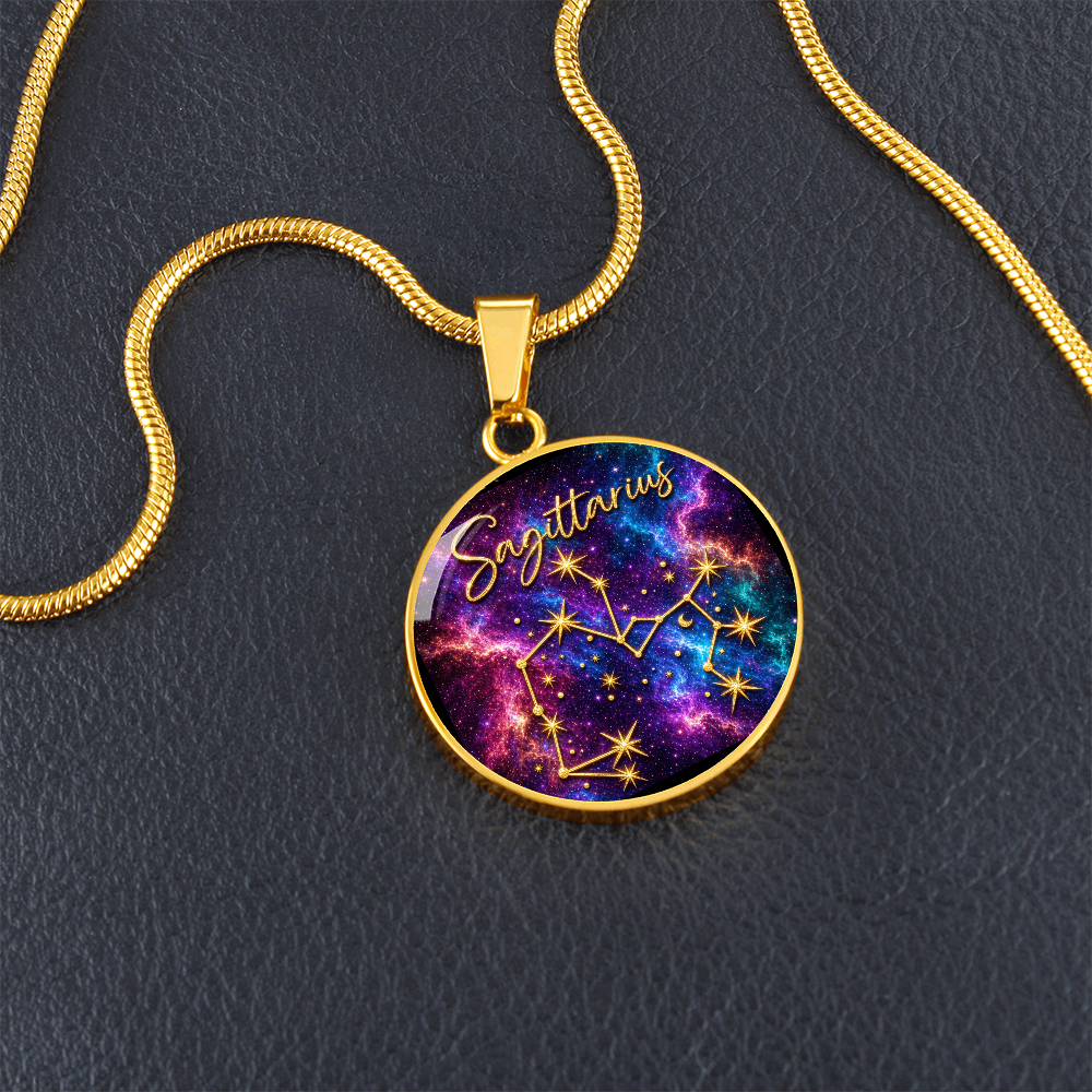 Constellation Astrology Birth Sign Pendant Necklace: Sagittarius