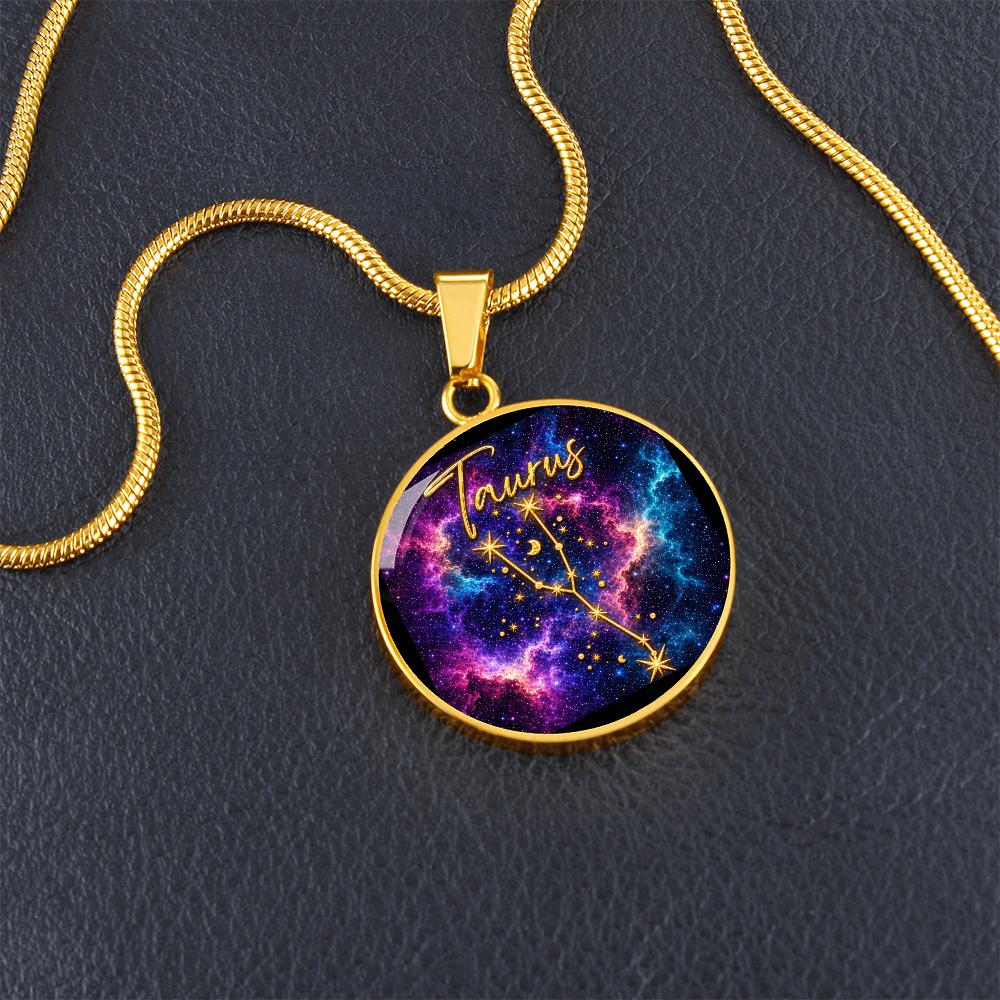 Constellation Astrology Birth Sign Pendant Necklace: Taurus