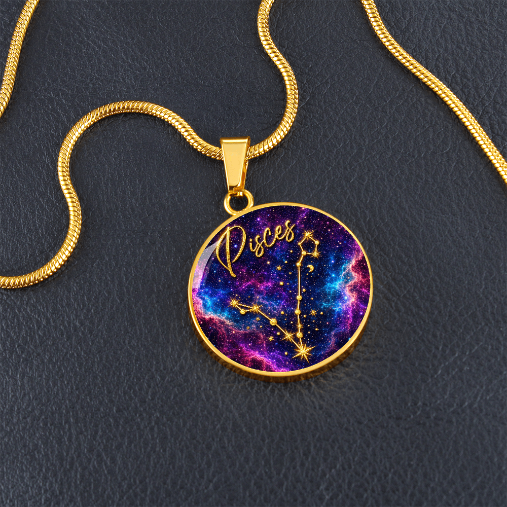 Constellation Astrology Birth Sign Pendant Necklace: Pisces