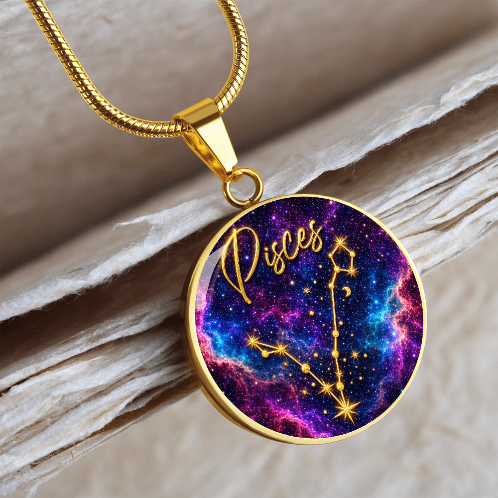 Constellation Astrology Birth Sign Pendant Necklace: Pisces