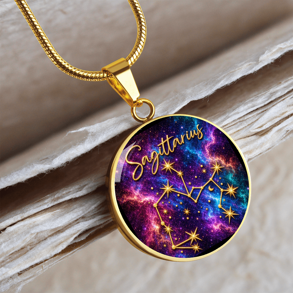 Constellation Astrology Birth Sign Pendant Necklace: Sagittarius