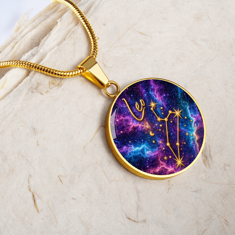 Constellation Astrology Birth Sign Pendant Necklace: Leo
