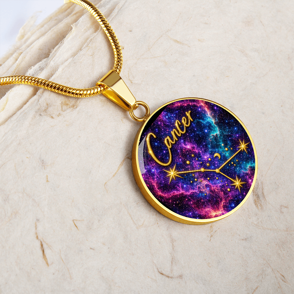 Constellation Astrology Birth Sign Pendant Necklace: Cancer