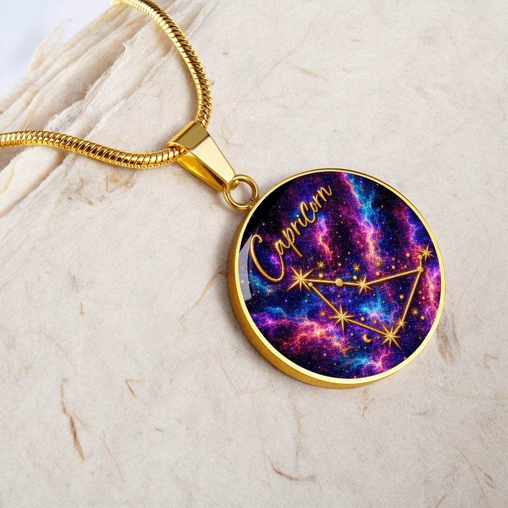 Constellation Astrology Birth Sign Pendant Necklace: Capricorn