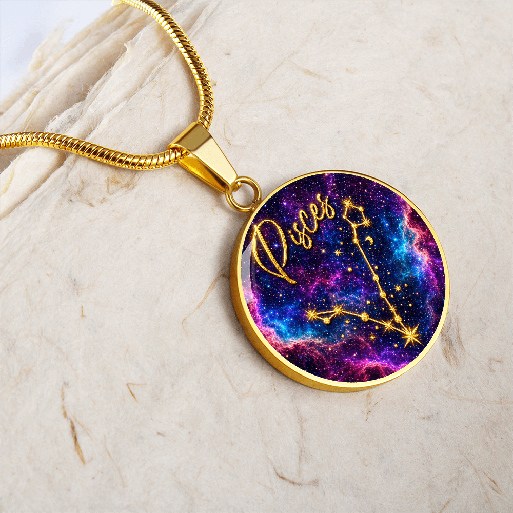 Constellation Astrology Birth Sign Pendant Necklace: Pisces