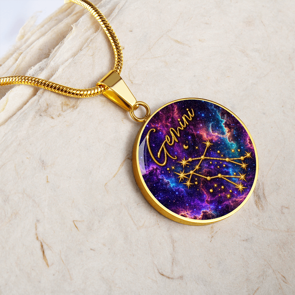 Constellation Astrology Birth Sign Pendant Necklace: Gemini