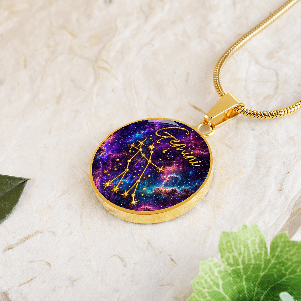 Constellation Astrology Birth Sign Pendant Necklace: Gemini