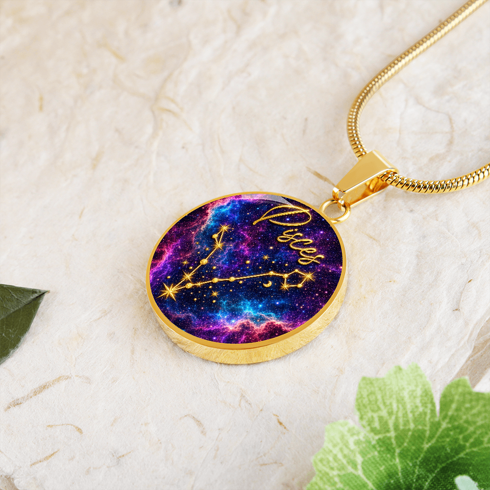 Constellation Astrology Birth Sign Pendant Necklace: Pisces