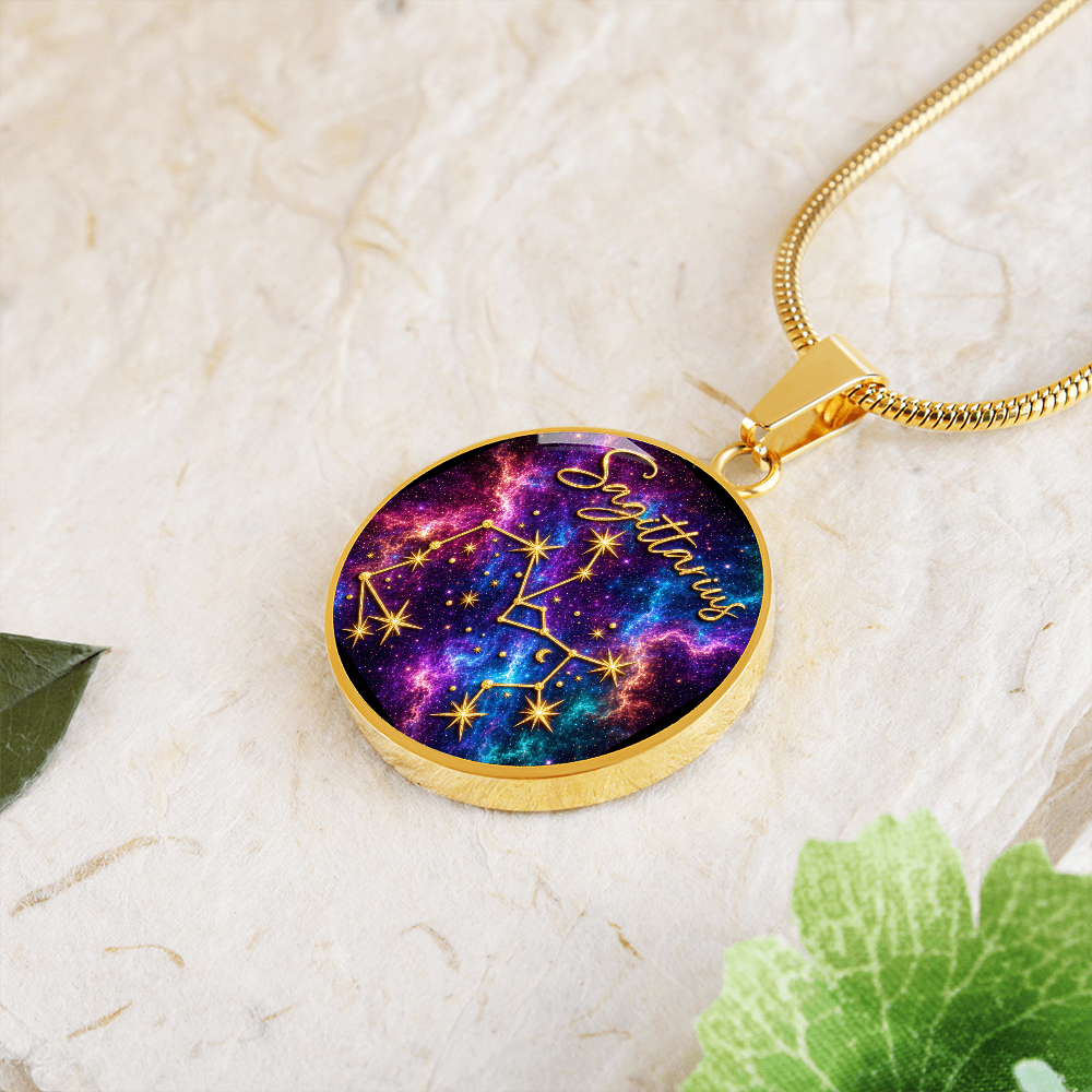 Constellation Astrology Birth Sign Pendant Necklace: Sagittarius