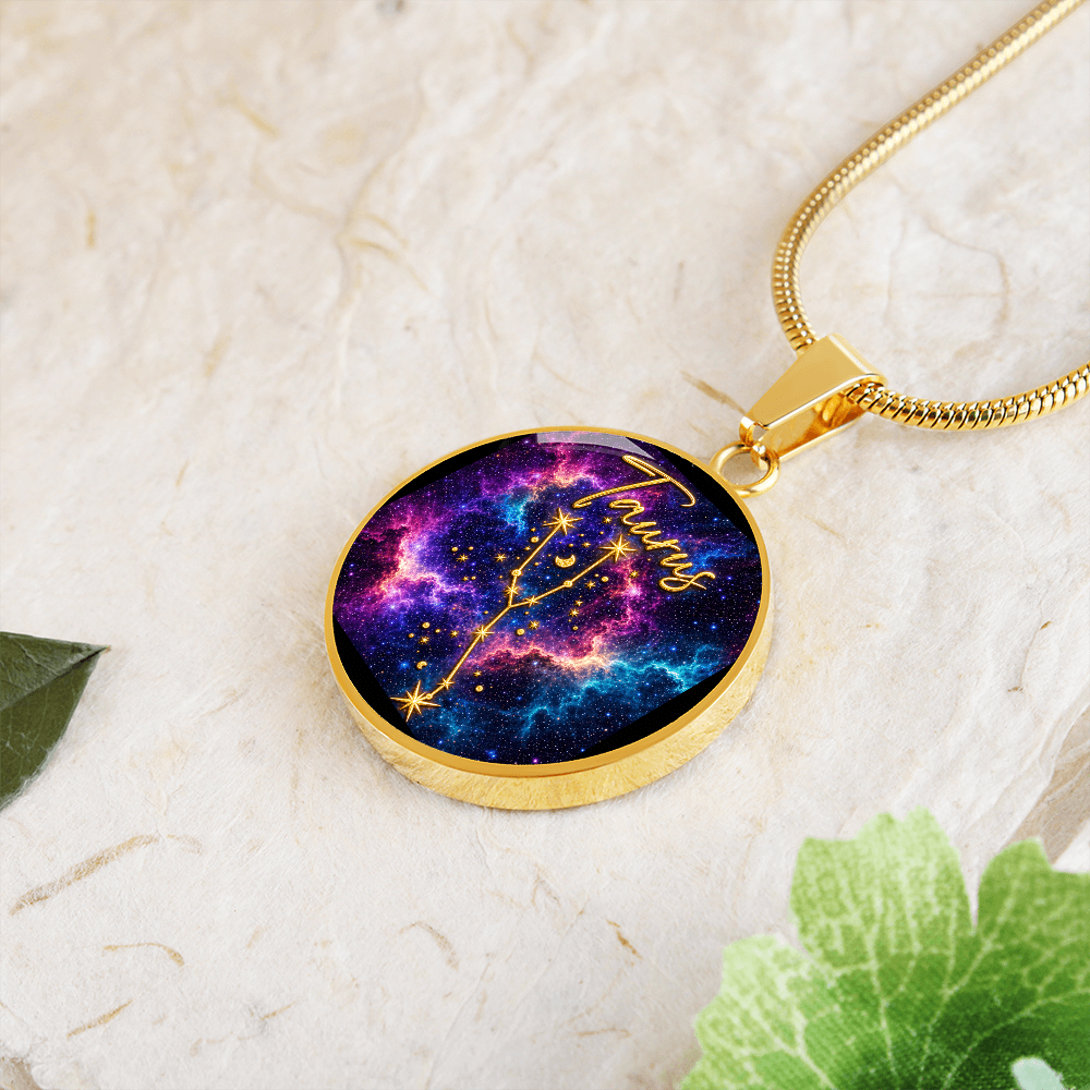 Constellation Astrology Birth Sign Pendant Necklace: Taurus