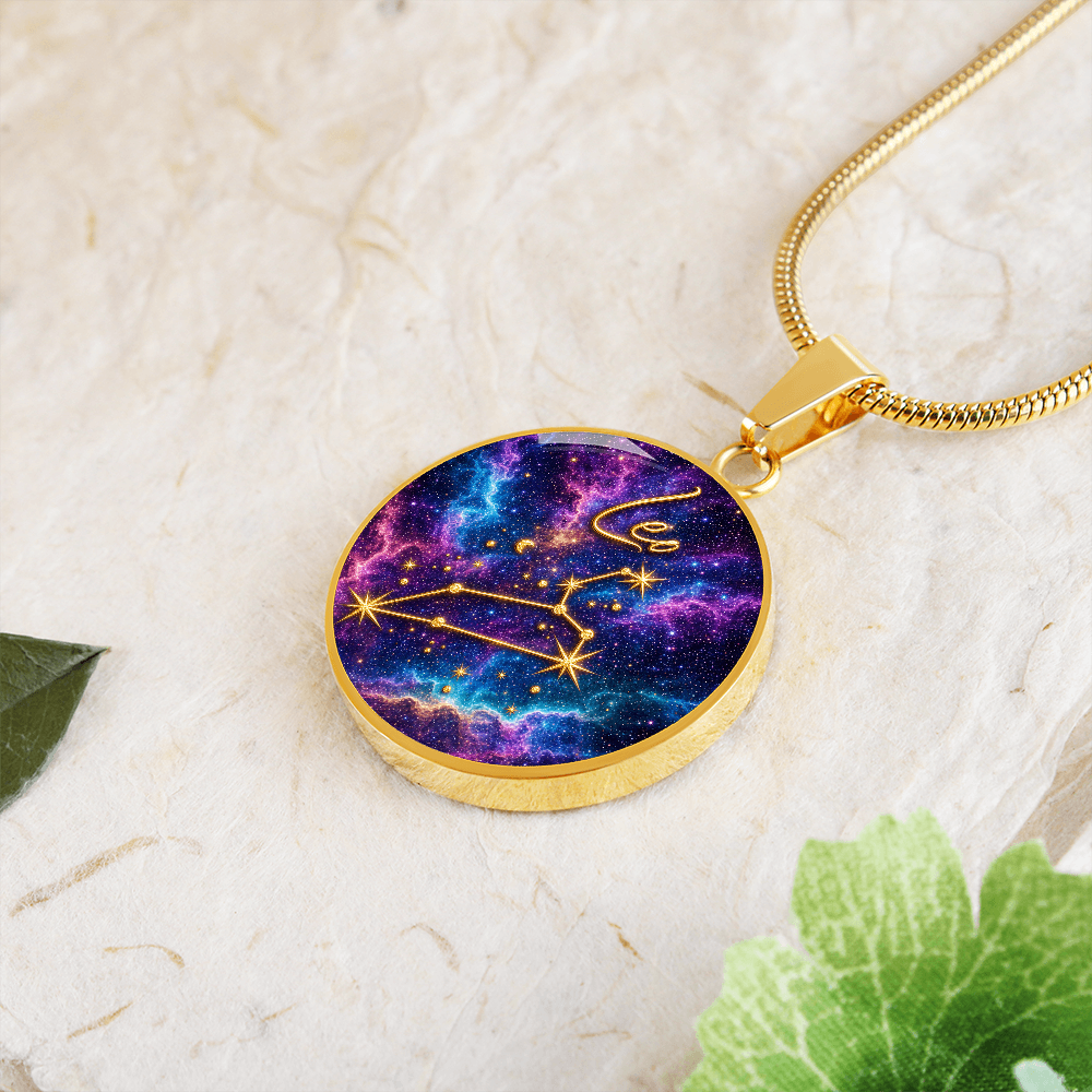 Constellation Astrology Birth Sign Pendant Necklace: Leo