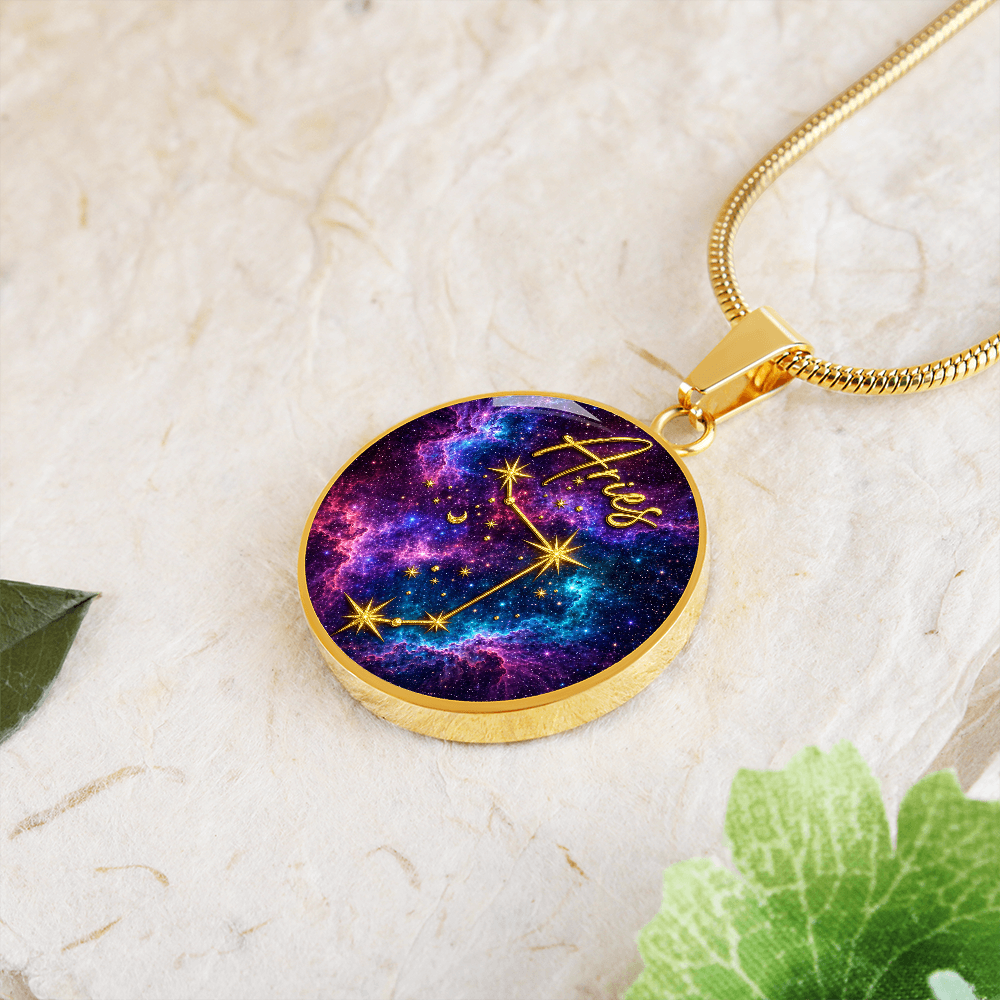 Constellation Astrology Birth Sign Pendant Necklace: Aries