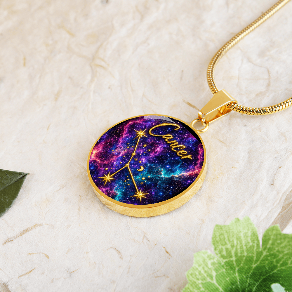 Constellation Astrology Birth Sign Pendant Necklace: Cancer