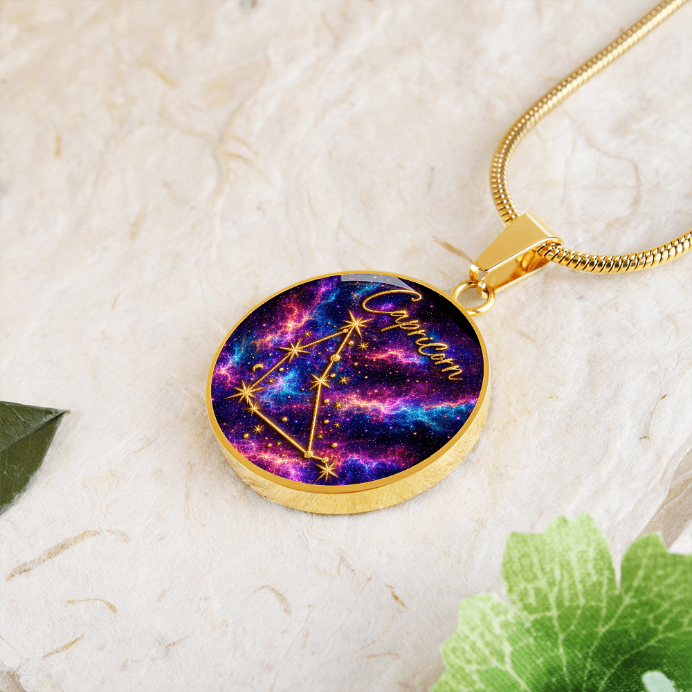 Constellation Astrology Birth Sign Pendant Necklace: Capricorn