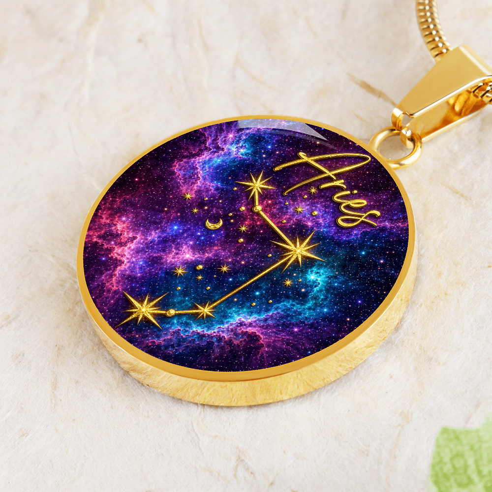 Constellation Astrology Birth Sign Pendant Necklace: Aries