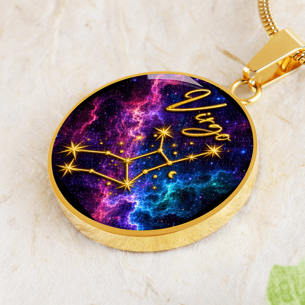 Constellation Astrology Birth Sign Pendant Necklace: Virgo