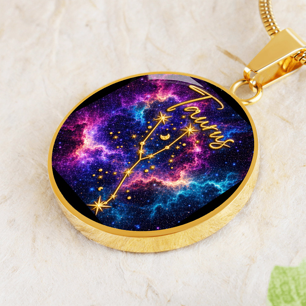 Constellation Astrology Birth Sign Pendant Necklace: Taurus