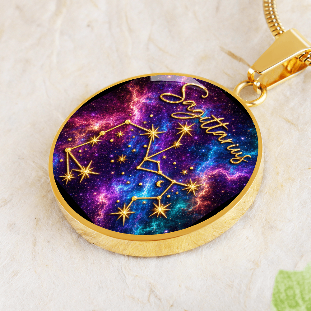 Constellation Astrology Birth Sign Pendant Necklace: Sagittarius