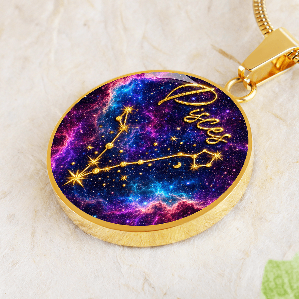Constellation Astrology Birth Sign Pendant Necklace: Pisces
