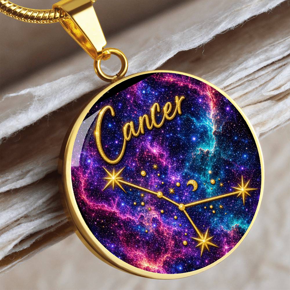 Constellation Astrology Birth Sign Pendant Necklace: Cancer