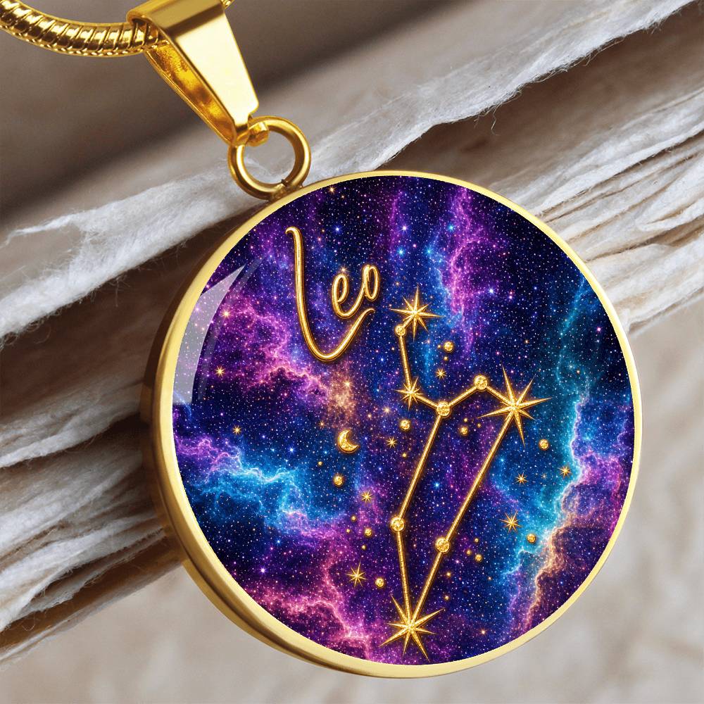 Constellation Astrology Birth Sign Pendant Necklace: Leo