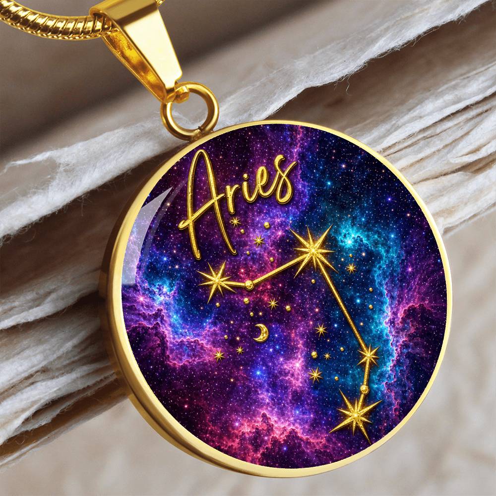 Constellation Astrology Birth Sign Pendant Necklace: Aries