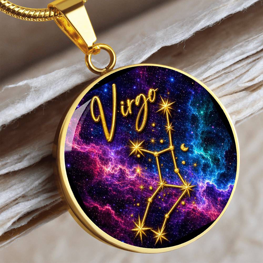Constellation Astrology Birth Sign Pendant Necklace: Virgo