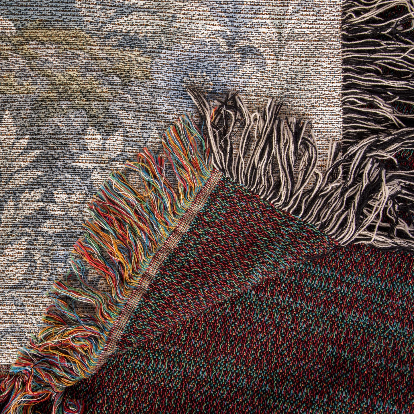 White Wolf & Blueberry Forest Heirloom Throw